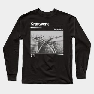 Kraftwerk - Autobahn // Artwork 90's Design Long Sleeve T-Shirt